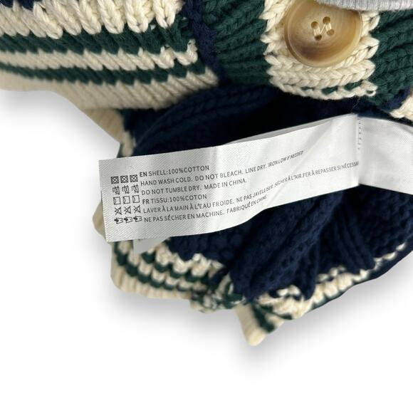 NEW En Saison Spencer Cardigan Size XS Chunky Collegiate Rugby Academia Sweater - Picture 11 of 13
